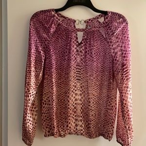 Purple Sheer Blouse by Jennifer Lopez